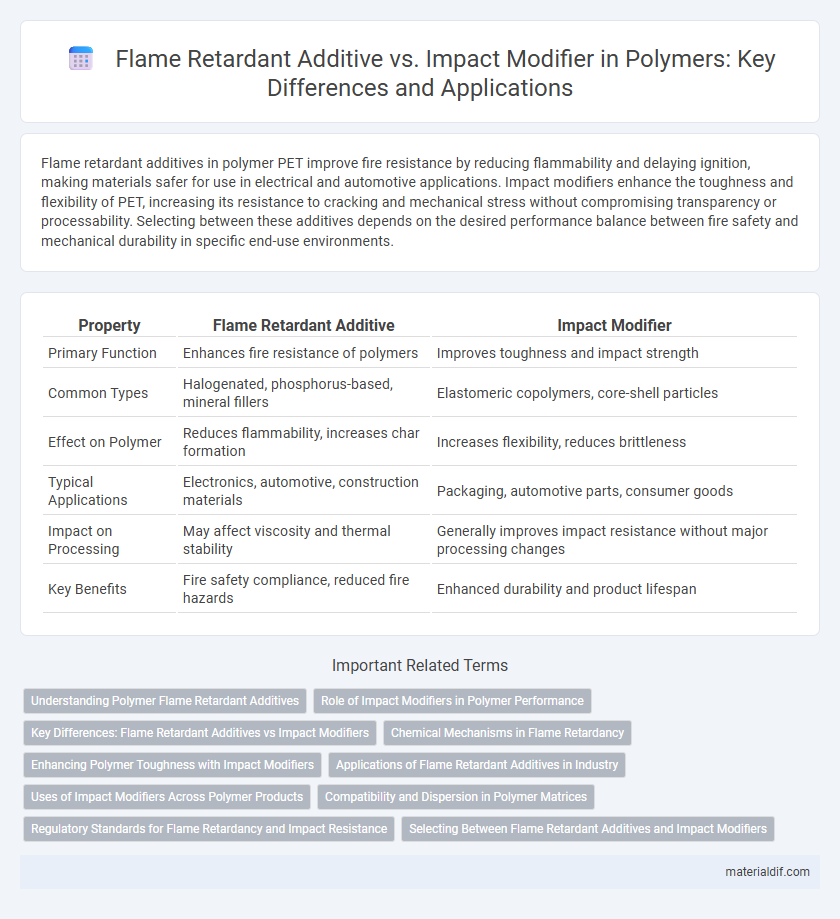 Flame Retardant Additive vs. Impact Modifier in Polymers: Key Differences and Applications