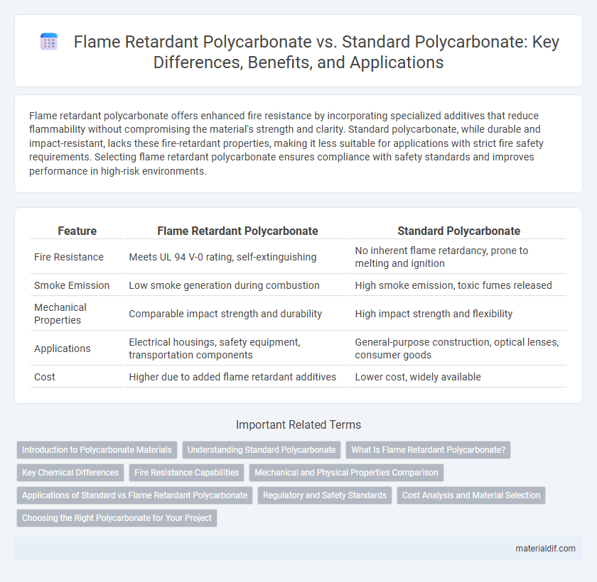 Flame Retardant Polycarbonate vs. Standard Polycarbonate: Key Differences, Benefits, and Applications
