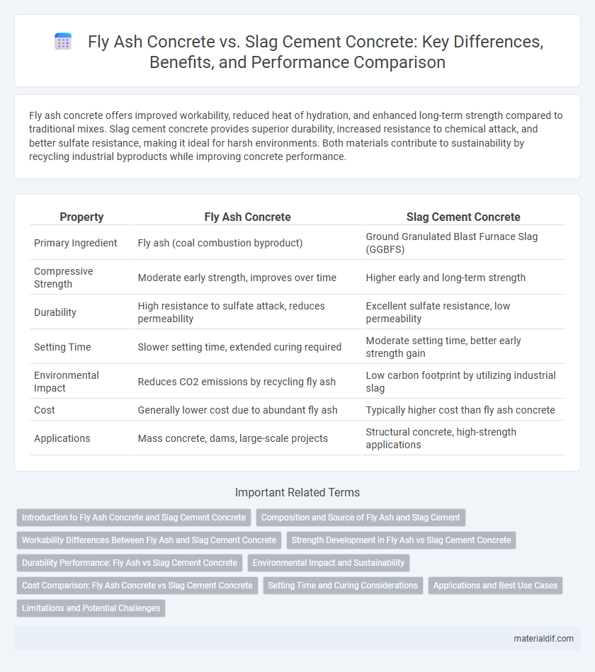 Fly Ash Concrete vs. Slag Cement Concrete: Key Differences, Benefits, and Performance Comparison