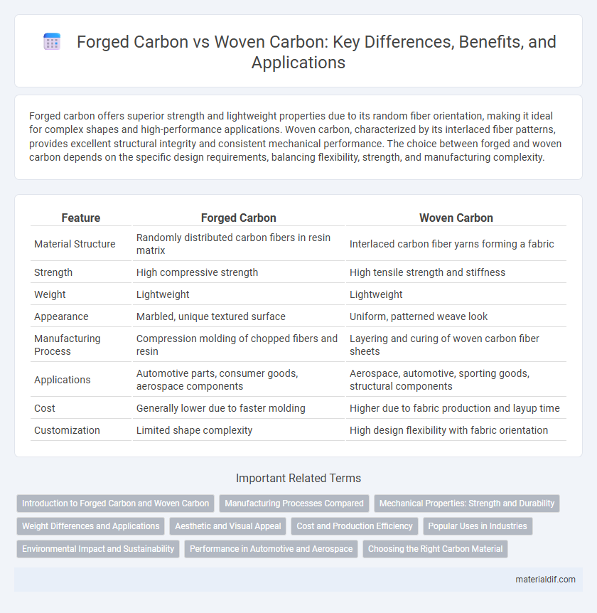 Forged Carbon vs Woven Carbon: Key Differences, Benefits, and Applications
