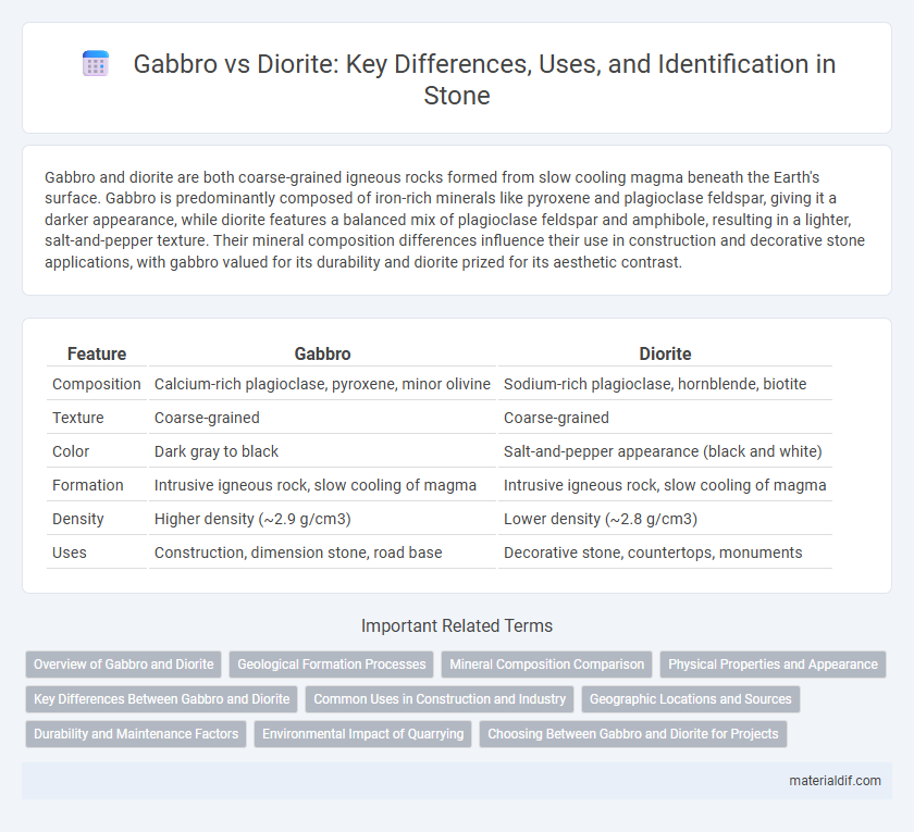 Gabbro vs Diorite: Key Differences, Uses, and Identification in Stone