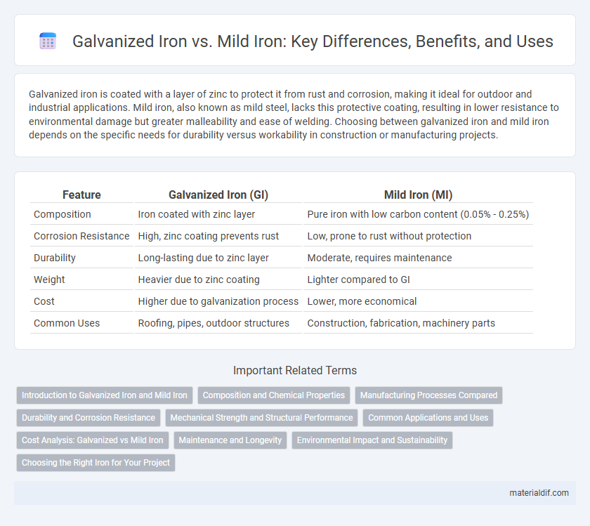 Galvanized Iron vs. Mild Iron: Key Differences, Benefits, and Uses