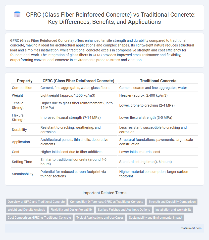 GFRC (Glass Fiber Reinforced Concrete) vs Traditional Concrete: Key Differences, Benefits, and Applications
