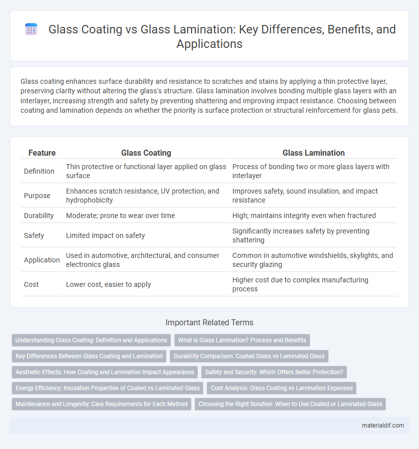 Glass Coating vs Glass Lamination: Key Differences, Benefits, and Applications