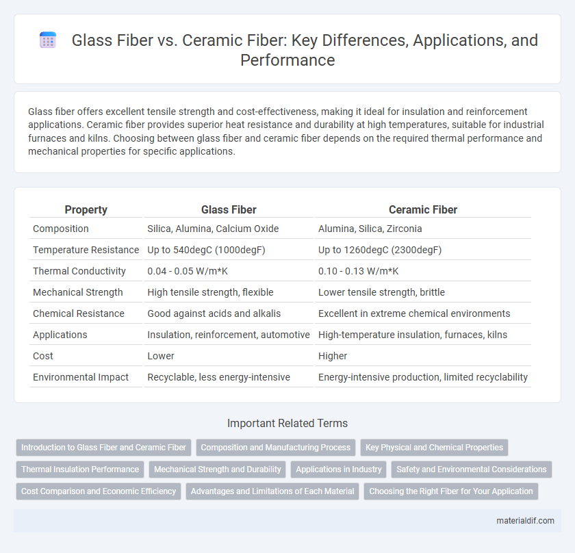 Glass Fiber vs. Ceramic Fiber: Key Differences, Applications, and Performance