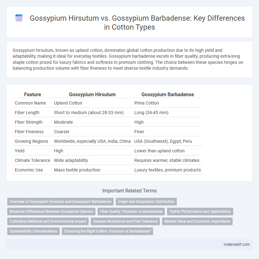 Gossypium Hirsutum vs. Gossypium Barbadense: Key Differences in Cotton Types