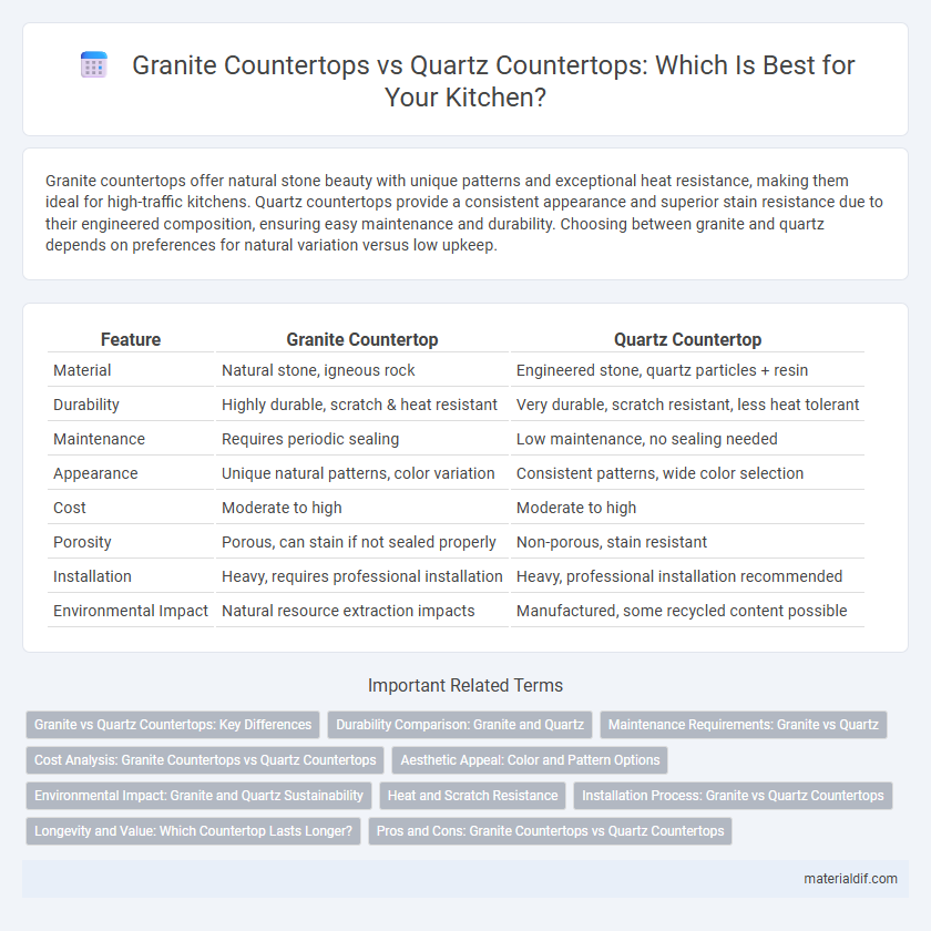 Granite Countertops vs Quartz Countertops: Which Is Best for Your Kitchen?