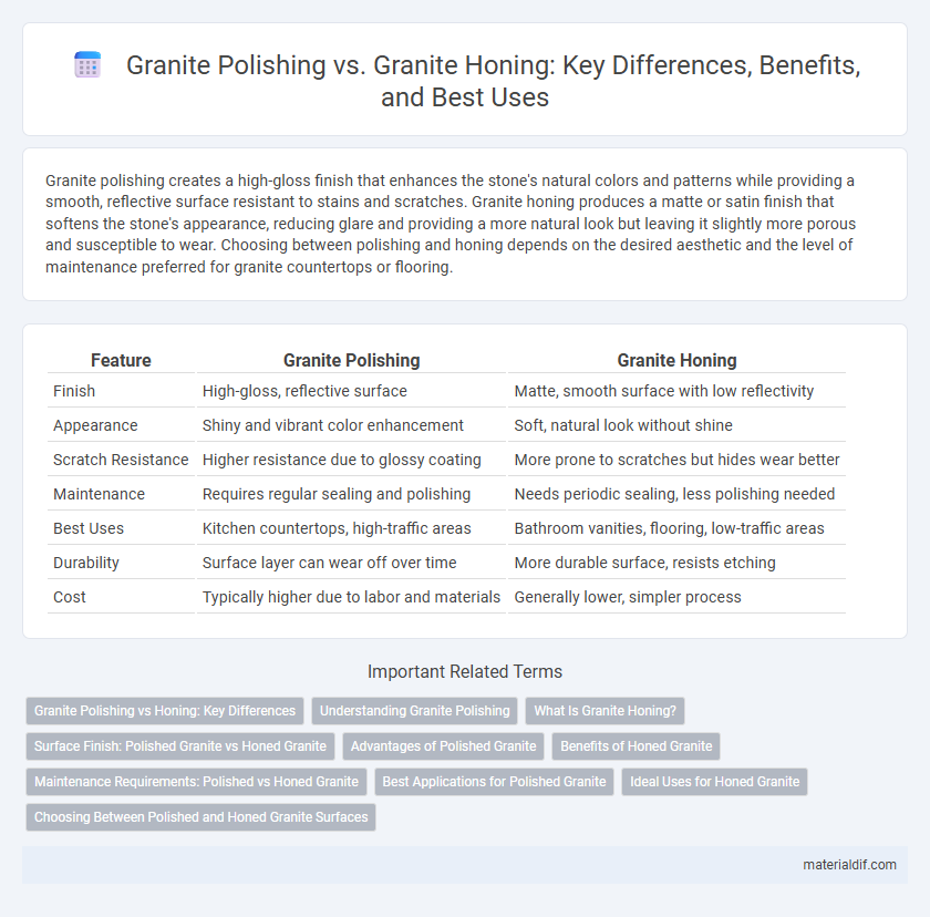 Granite Polishing vs. Granite Honing: Key Differences, Benefits, and Best Uses