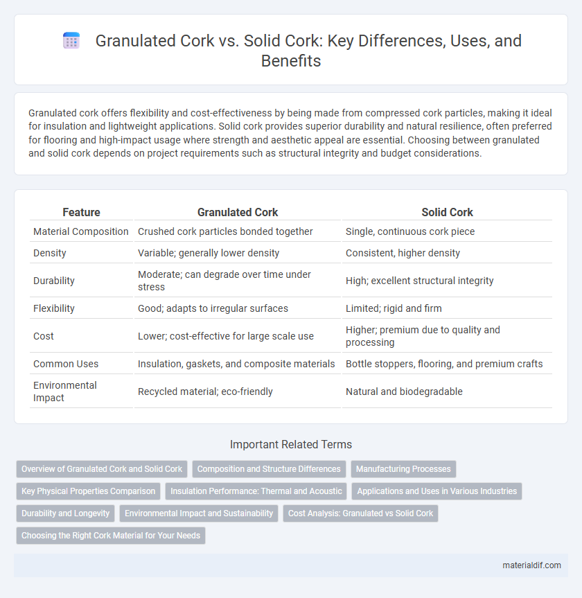 Granulated Cork vs. Solid Cork: Key Differences, Uses, and Benefits