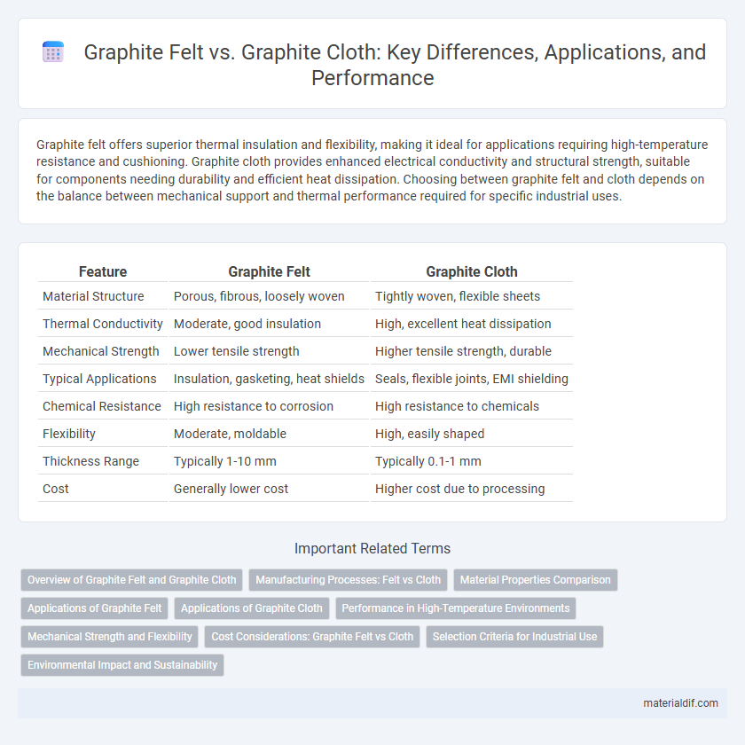 Graphite Felt vs. Graphite Cloth: Key Differences, Applications, and Performance