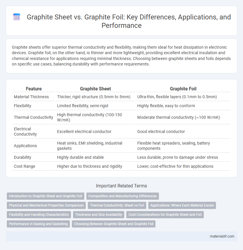 Graphite Sheet vs. Graphite Foil: Key Differences, Applications, and Performance