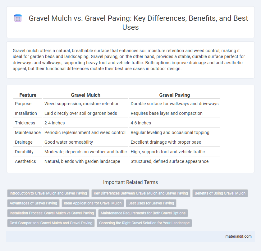 Gravel Mulch vs. Gravel Paving: Key Differences, Benefits, and Best Uses