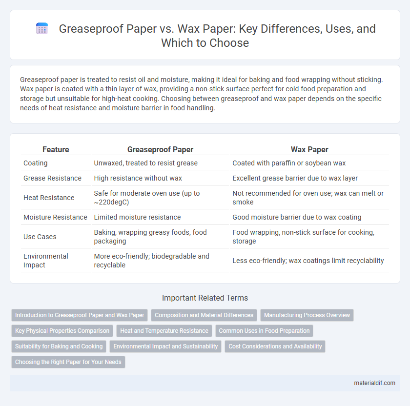 Greaseproof Paper vs. Wax Paper: Key Differences, Uses, and Which to Choose