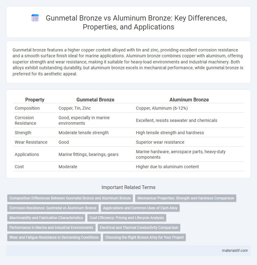 Gunmetal Bronze vs Aluminum Bronze: Key Differences, Properties, and Applications