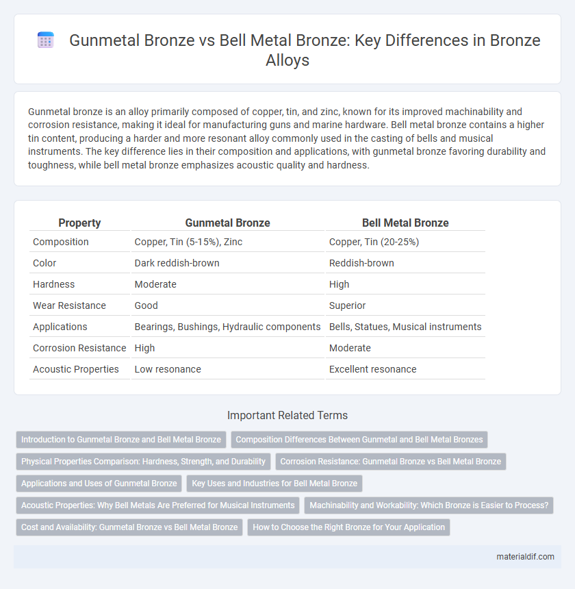 Gunmetal Bronze vs Bell Metal Bronze: Key Differences in Bronze Alloys