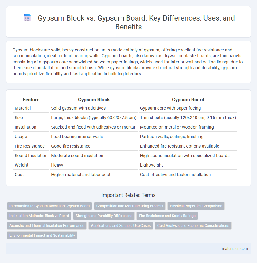 Gypsum Block vs. Gypsum Board: Key Differences, Uses, and Benefits