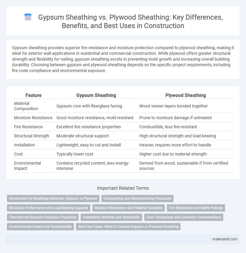 Gypsum Sheathing vs. Plywood Sheathing: Key Differences, Benefits, and Best Uses in Construction
