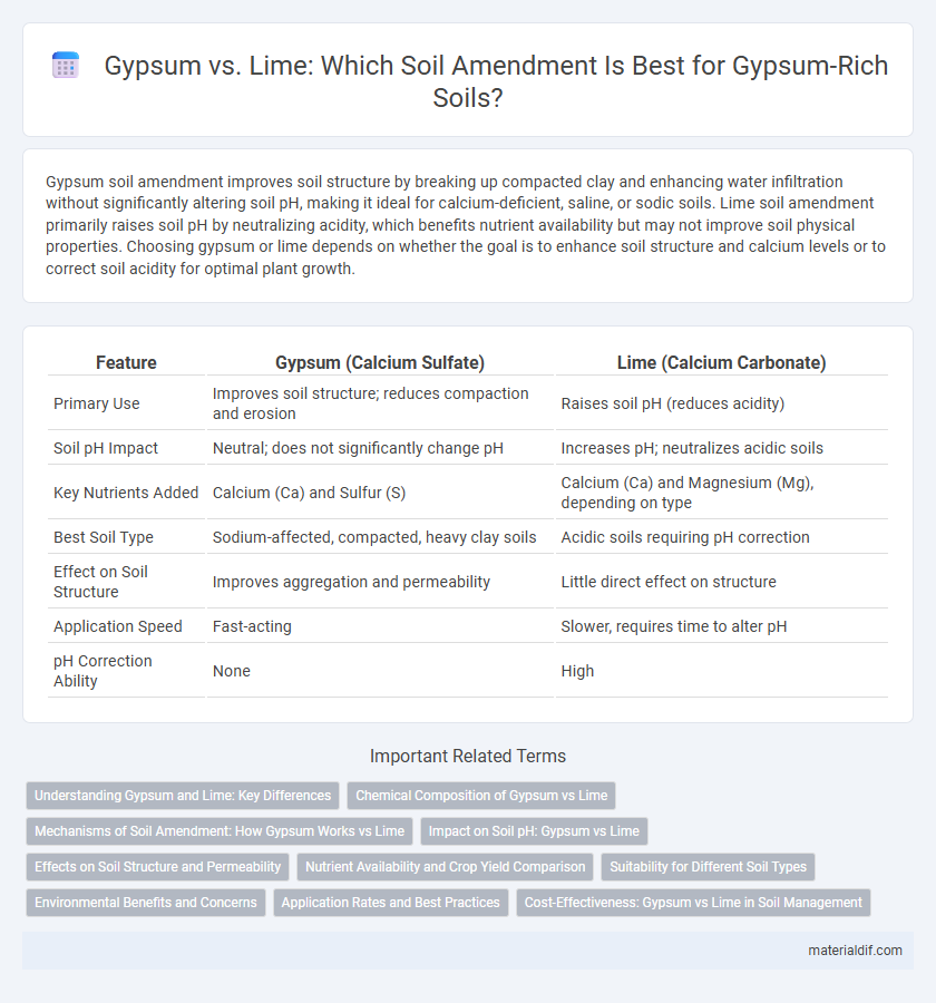 Gypsum vs. Lime: Which Soil Amendment Is Best for Gypsum-Rich Soils?