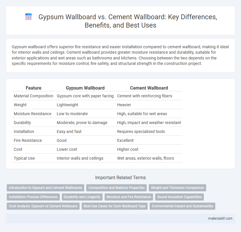 Gypsum Wallboard vs. Cement Wallboard: Key Differences, Benefits, and Best Uses