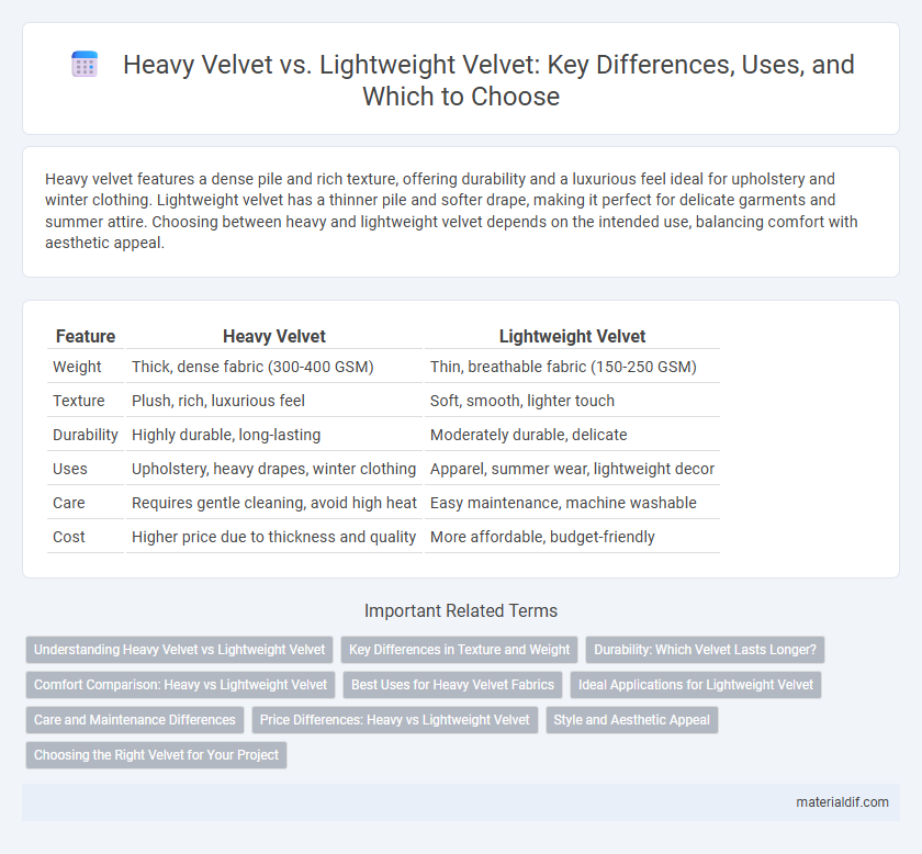 Heavy Velvet vs. Lightweight Velvet: Key Differences, Uses, and Which to Choose