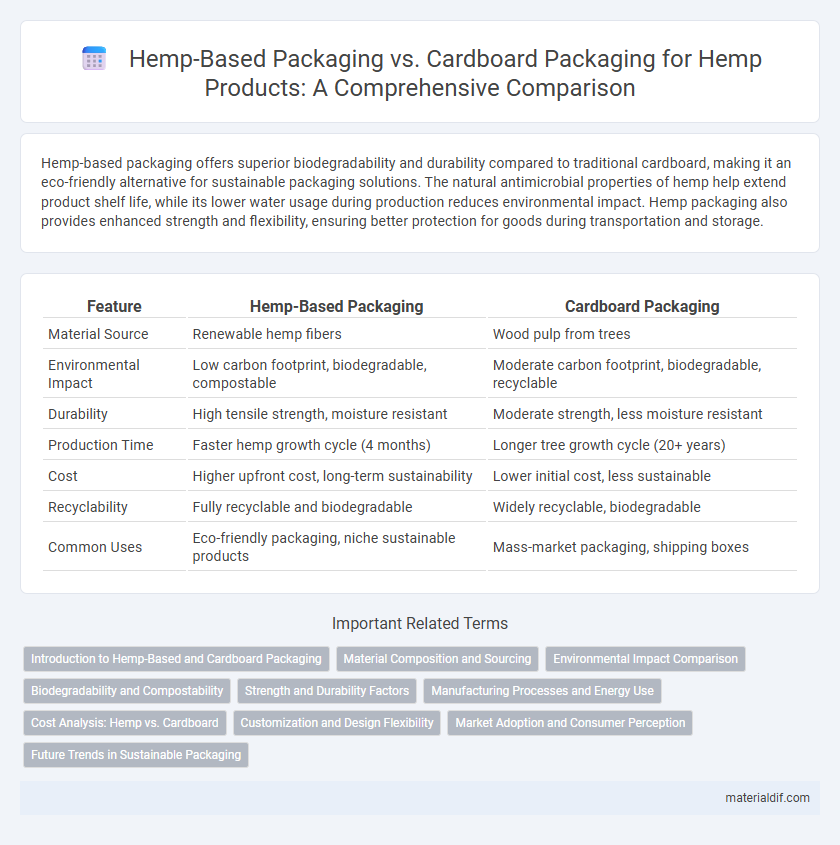 Hemp-Based Packaging vs. Cardboard Packaging for Hemp Products: A Comprehensive Comparison