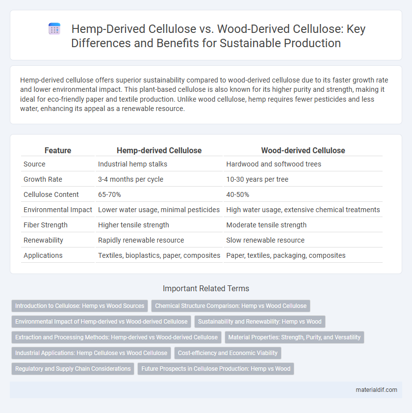 Hemp-Derived Cellulose vs. Wood-Derived Cellulose: Key Differences and Benefits for Sustainable Production