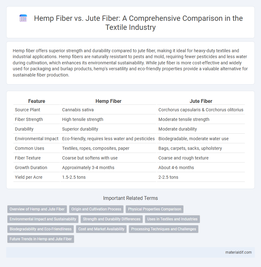 Hemp Fiber vs. Jute Fiber: A Comprehensive Comparison in the Textile Industry