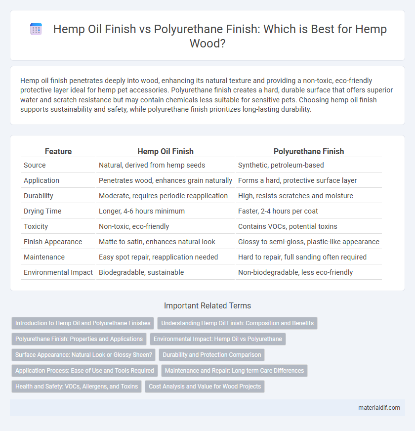 Hemp Oil Finish vs Polyurethane Finish: Which is Best for Hemp Wood?