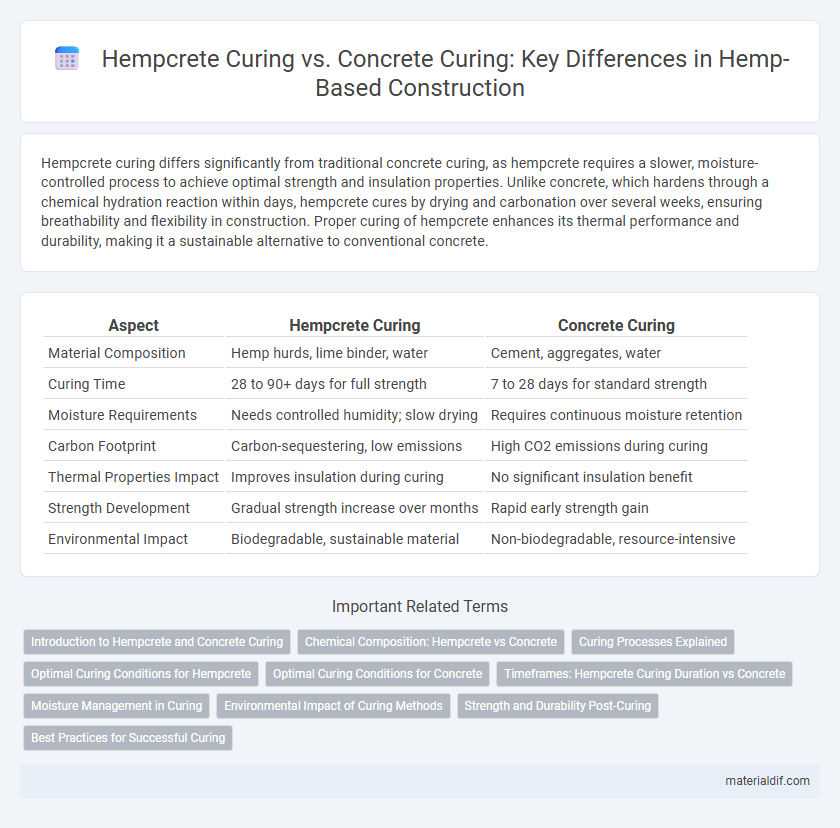 Hempcrete Curing vs. Concrete Curing: Key Differences in Hemp-Based Construction