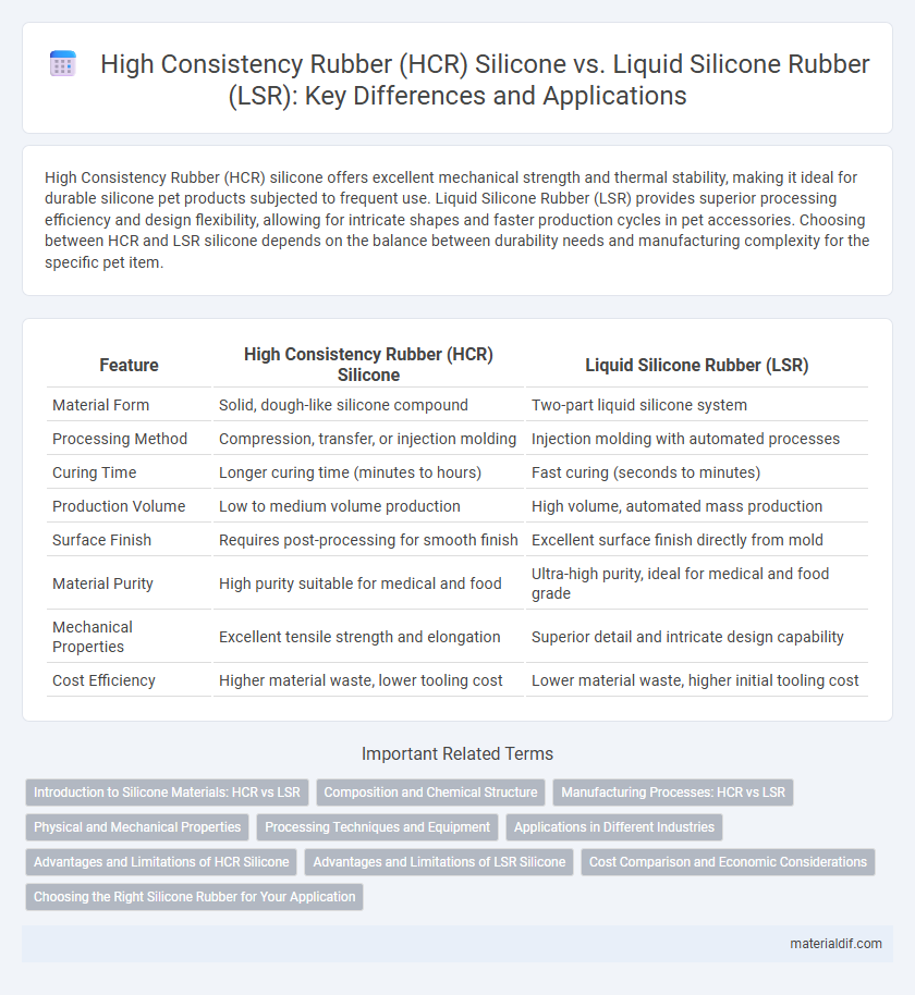 High Consistency Rubber (HCR) Silicone vs. Liquid Silicone Rubber (LSR): Key Differences and Applications