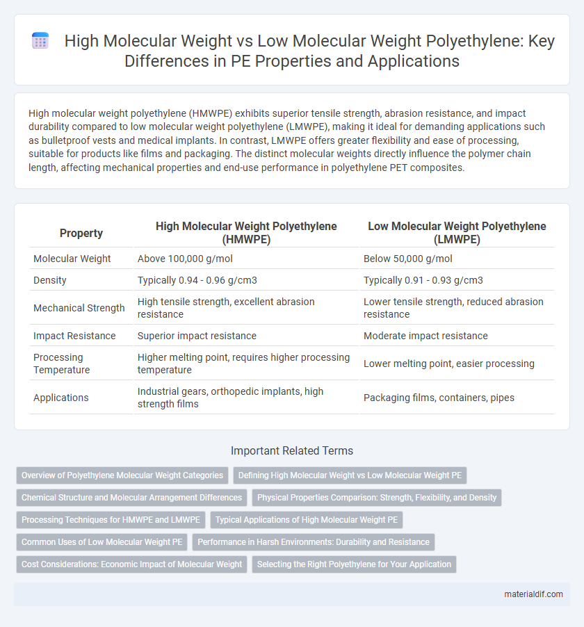 High Molecular Weight vs Low Molecular Weight Polyethylene: Key Differences in PE Properties and Applications