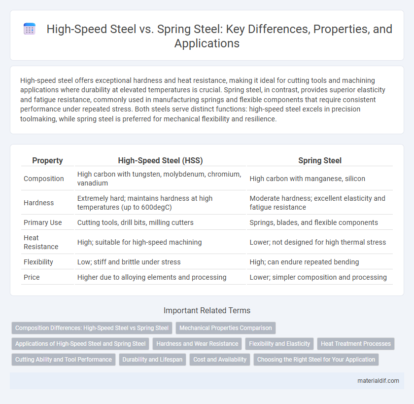 High-Speed Steel vs. Spring Steel: Key Differences, Properties, and Applications