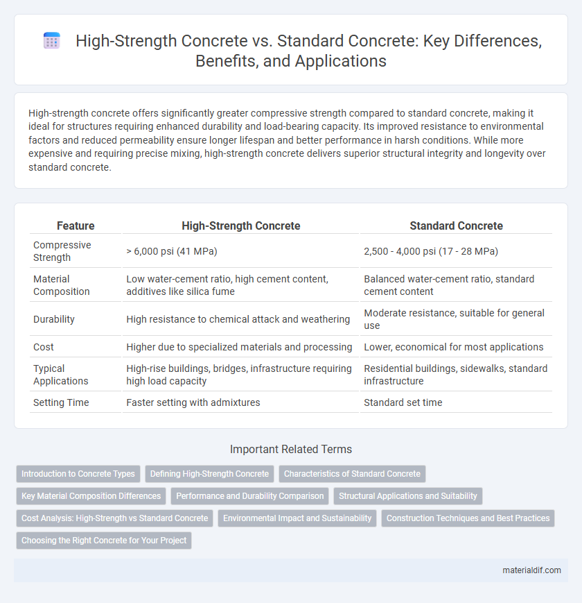 High-Strength Concrete vs. Standard Concrete: Key Differences, Benefits, and Applications