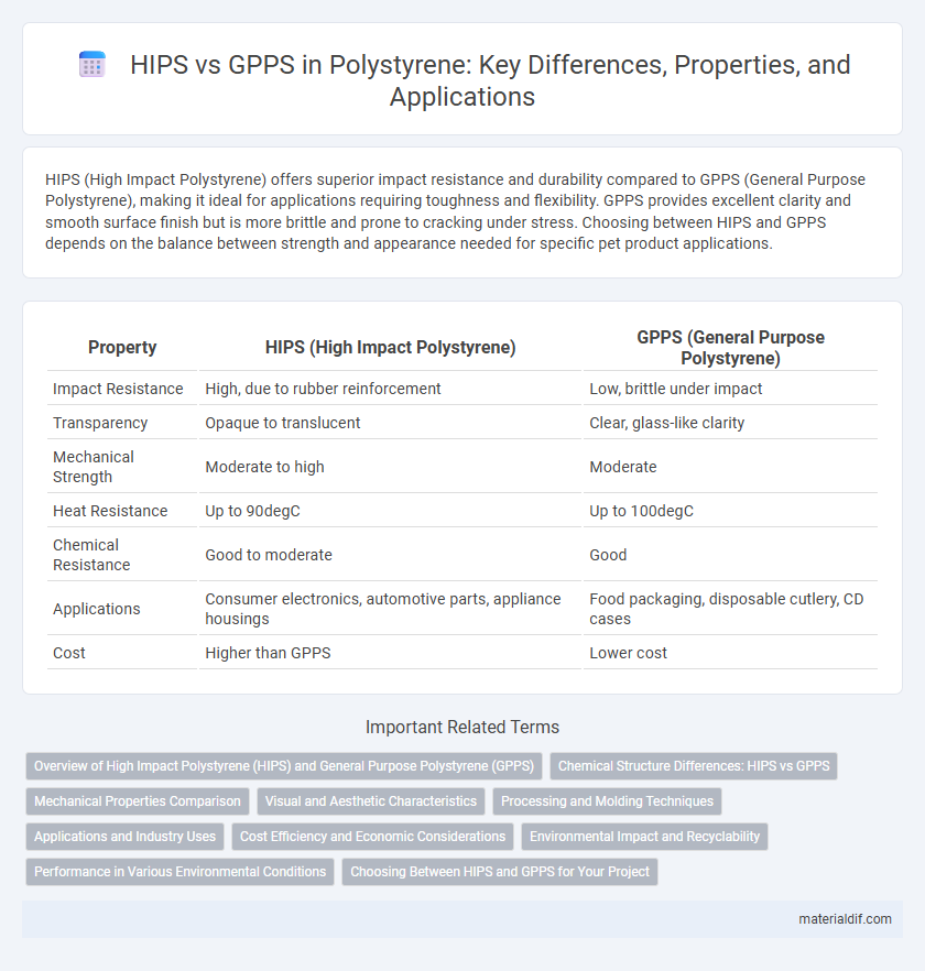 HIPS vs GPPS in Polystyrene: Key Differences, Properties, and Applications