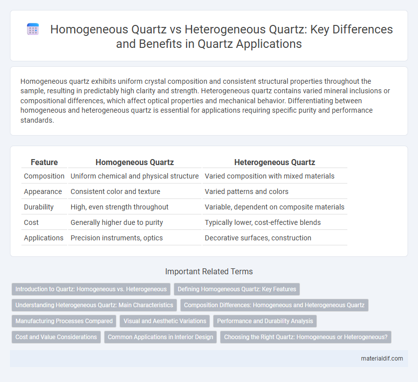 Homogeneous Quartz vs Heterogeneous Quartz: Key Differences and Benefits in Quartz Applications