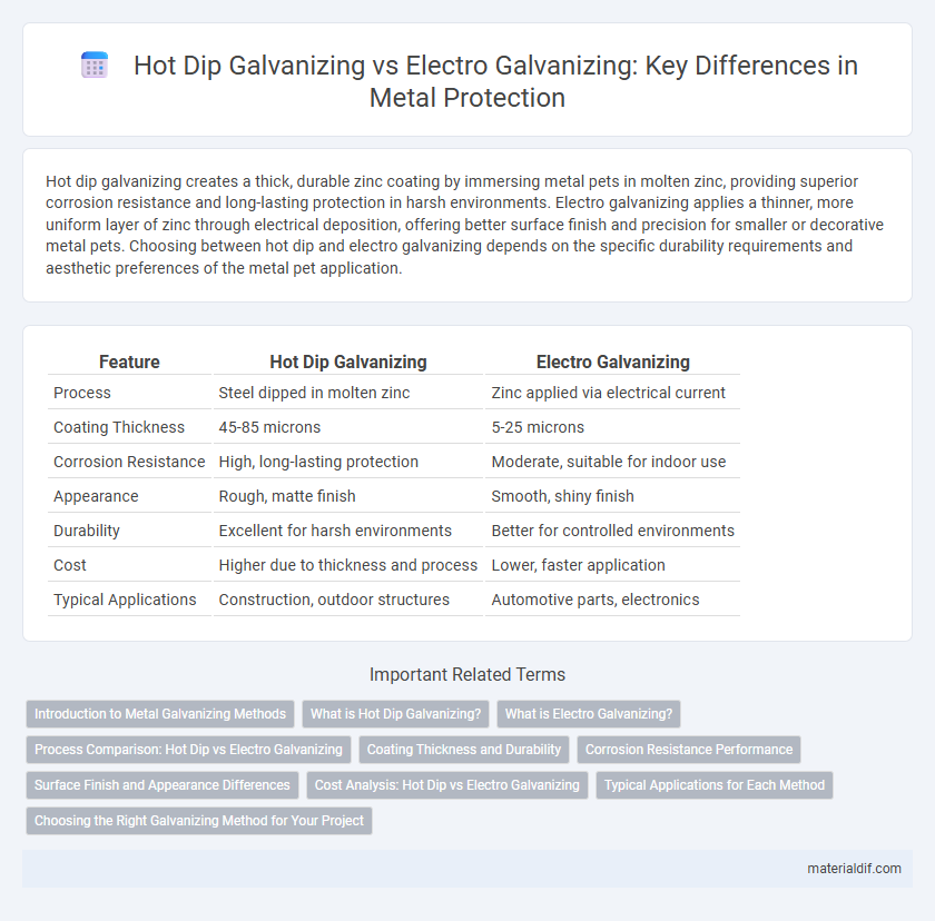 Hot Dip Galvanizing vs Electro Galvanizing: Key Differences in Metal Protection