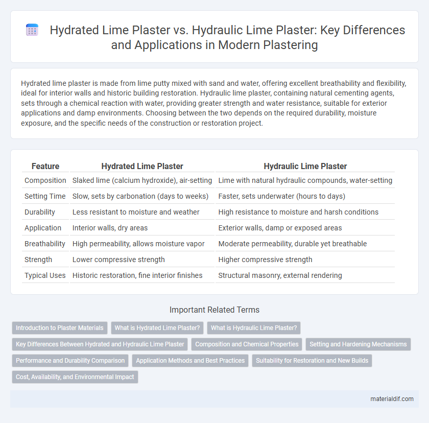 Hydrated Lime Plaster vs. Hydraulic Lime Plaster: Key Differences and Applications in Modern Plastering