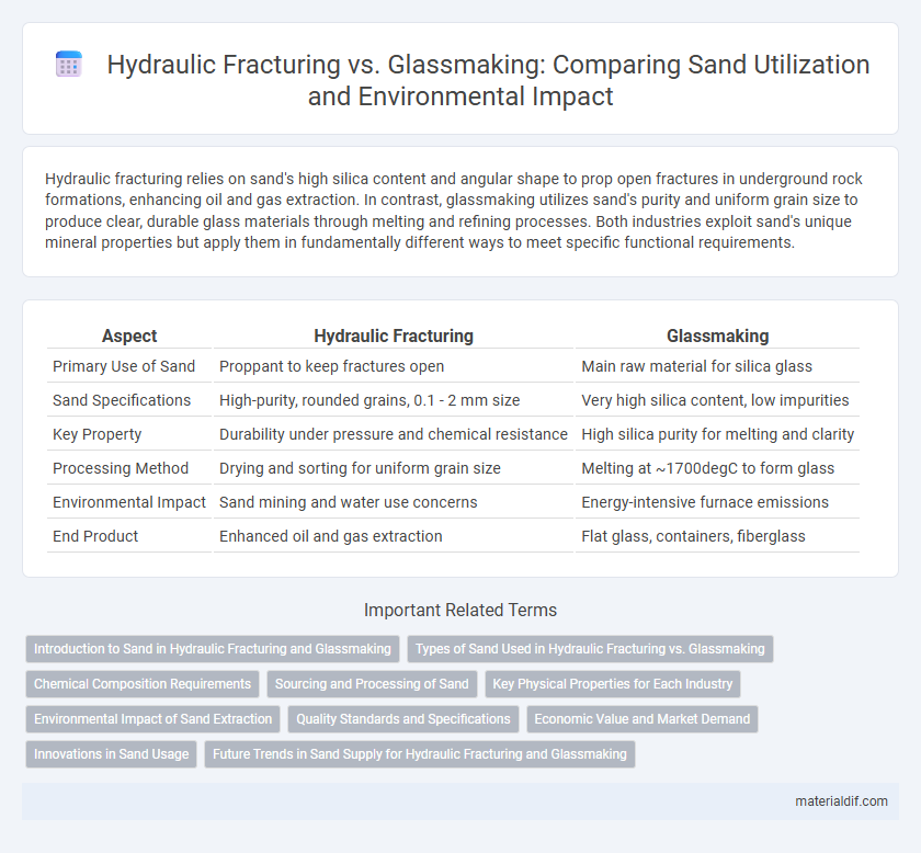 Hydraulic Fracturing vs. Glassmaking: Comparing Sand Utilization and Environmental Impact