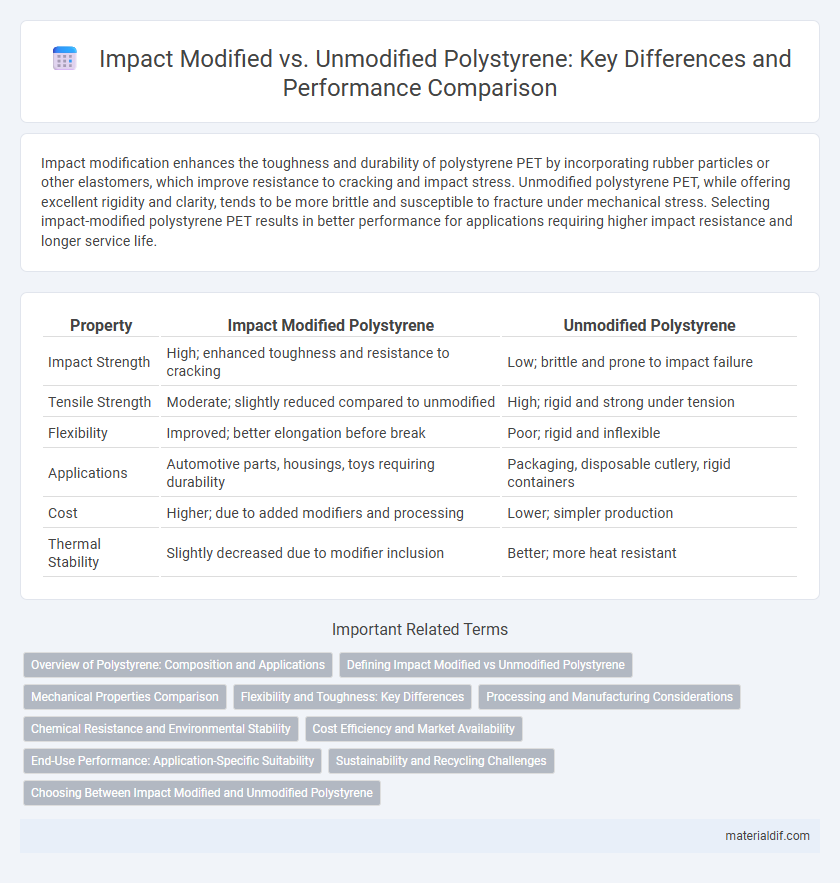 Impact Modified vs. Unmodified Polystyrene: Key Differences and Performance Comparison