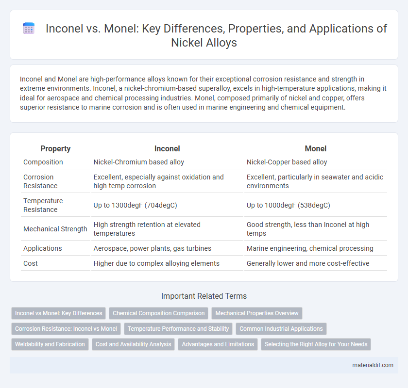 Inconel vs. Monel: Key Differences, Properties, and Applications of Nickel Alloys