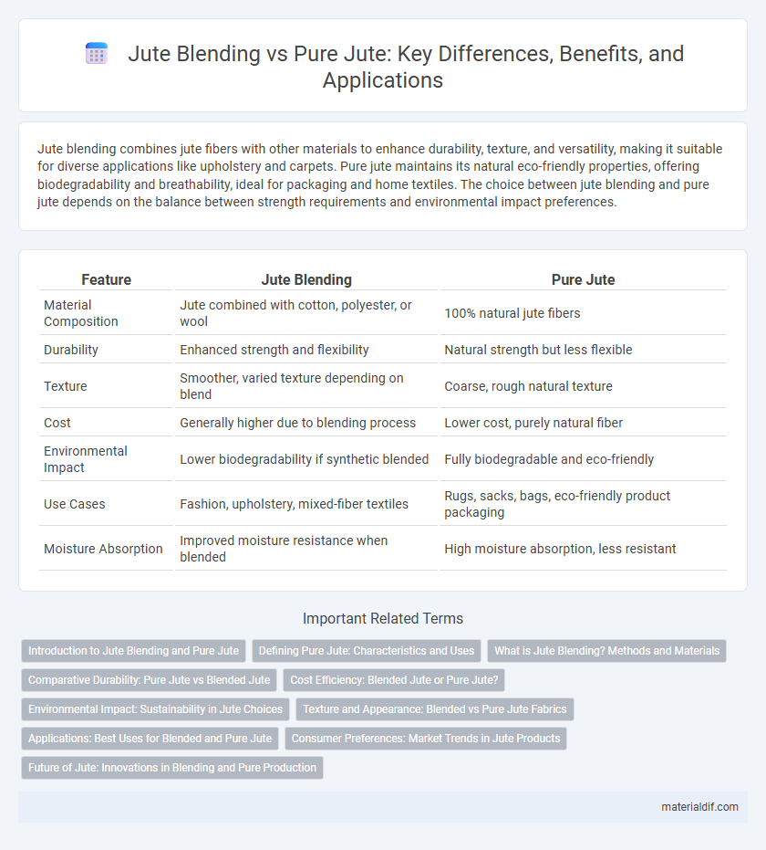 Jute Blending vs Pure Jute: Key Differences, Benefits, and Applications
