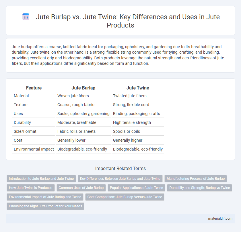 Jute Burlap vs. Jute Twine: Key Differences and Uses in Jute Products