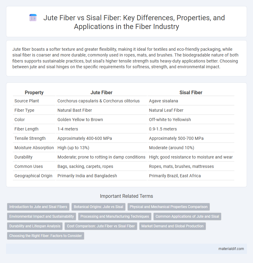 Jute Fiber vs Sisal Fiber: Key Differences, Properties, and Applications in the Fiber Industry