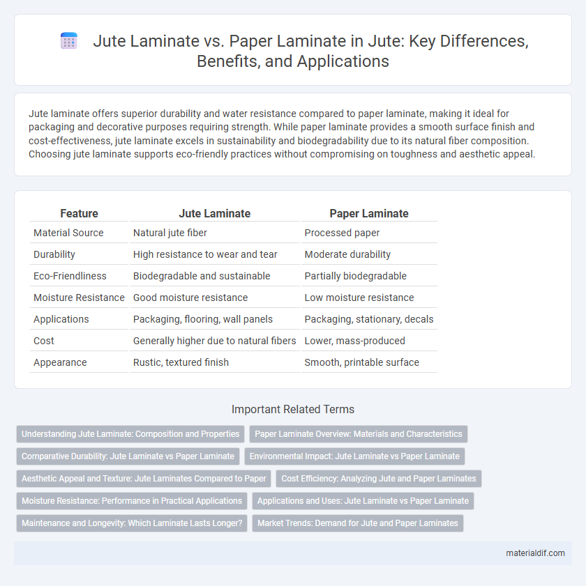 Jute Laminate vs. Paper Laminate in Jute: Key Differences, Benefits, and Applications