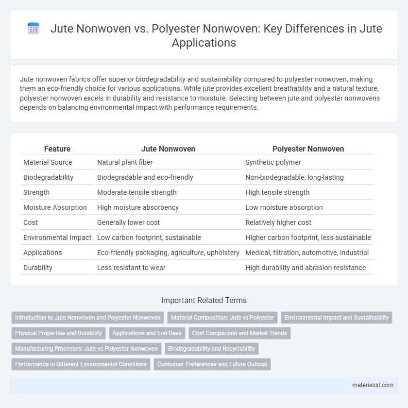 Jute Nonwoven vs. Polyester Nonwoven: Key Differences in Jute Applications