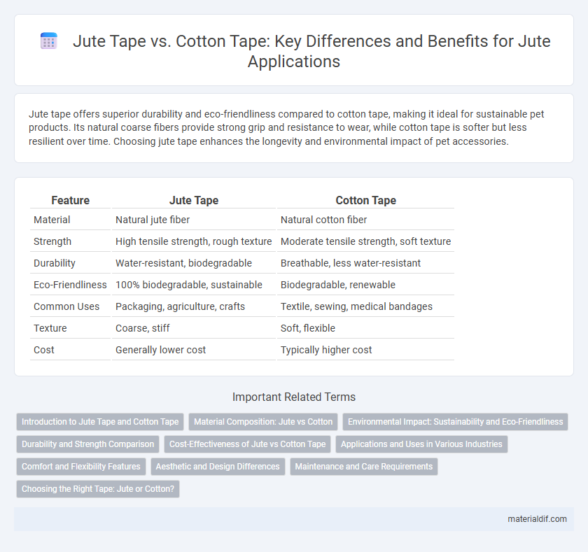 Jute Tape vs. Cotton Tape: Key Differences and Benefits for Jute Applications