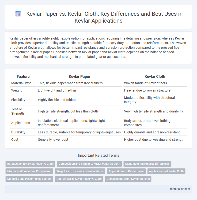 Kevlar Paper vs. Kevlar Cloth: Key Differences and Best Uses in Kevlar Applications