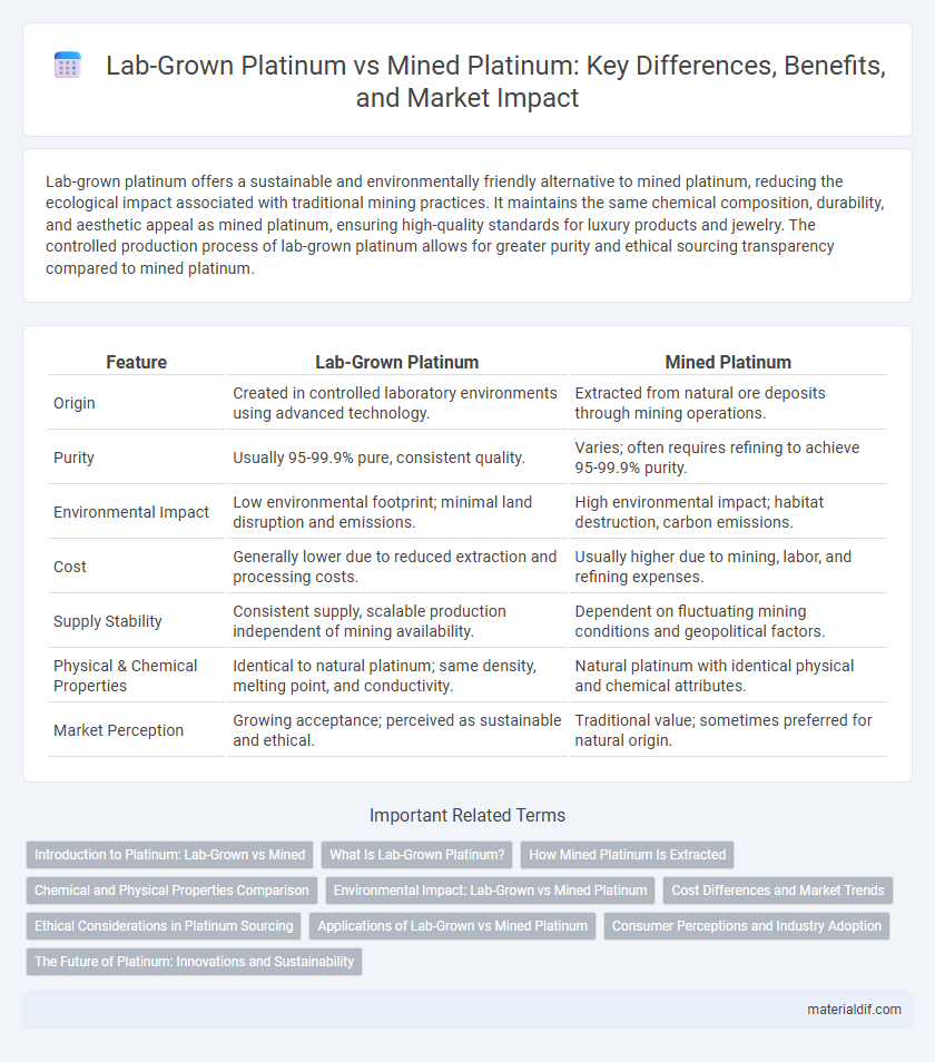 Lab-Grown Platinum vs Mined Platinum: Key Differences, Benefits, and Market Impact