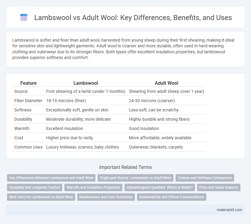 Lambswool vs Adult Wool: Key Differences, Benefits, and Uses
