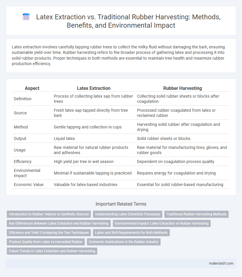 Latex Extraction vs. Traditional Rubber Harvesting: Methods, Benefits, and Environmental Impact